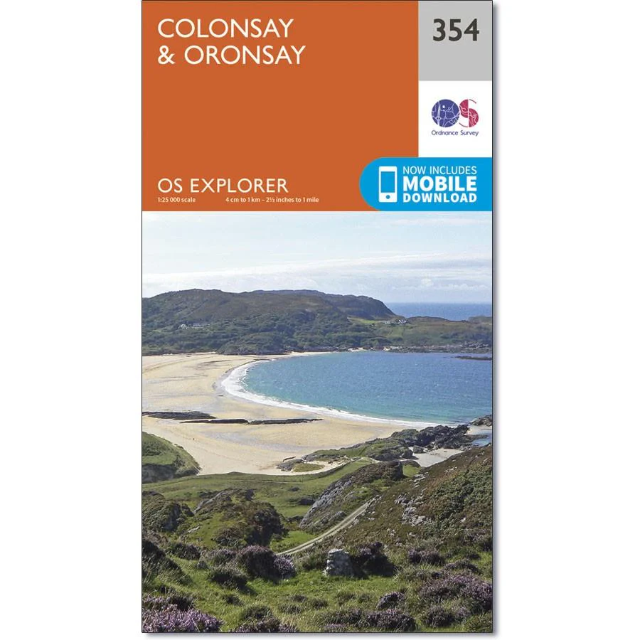 Ordnance Survey Explorer Map 354 Colonsay & Oronsay
