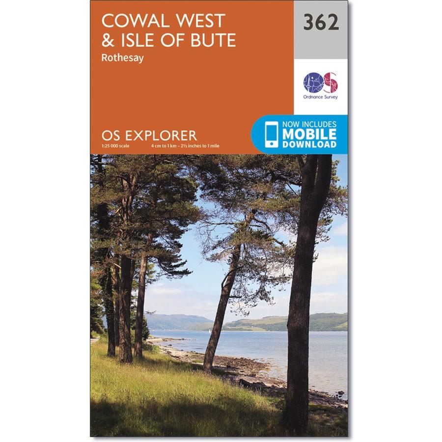 Ordnance Survey Explorer Map 362 Cowal West & Isle of Bute