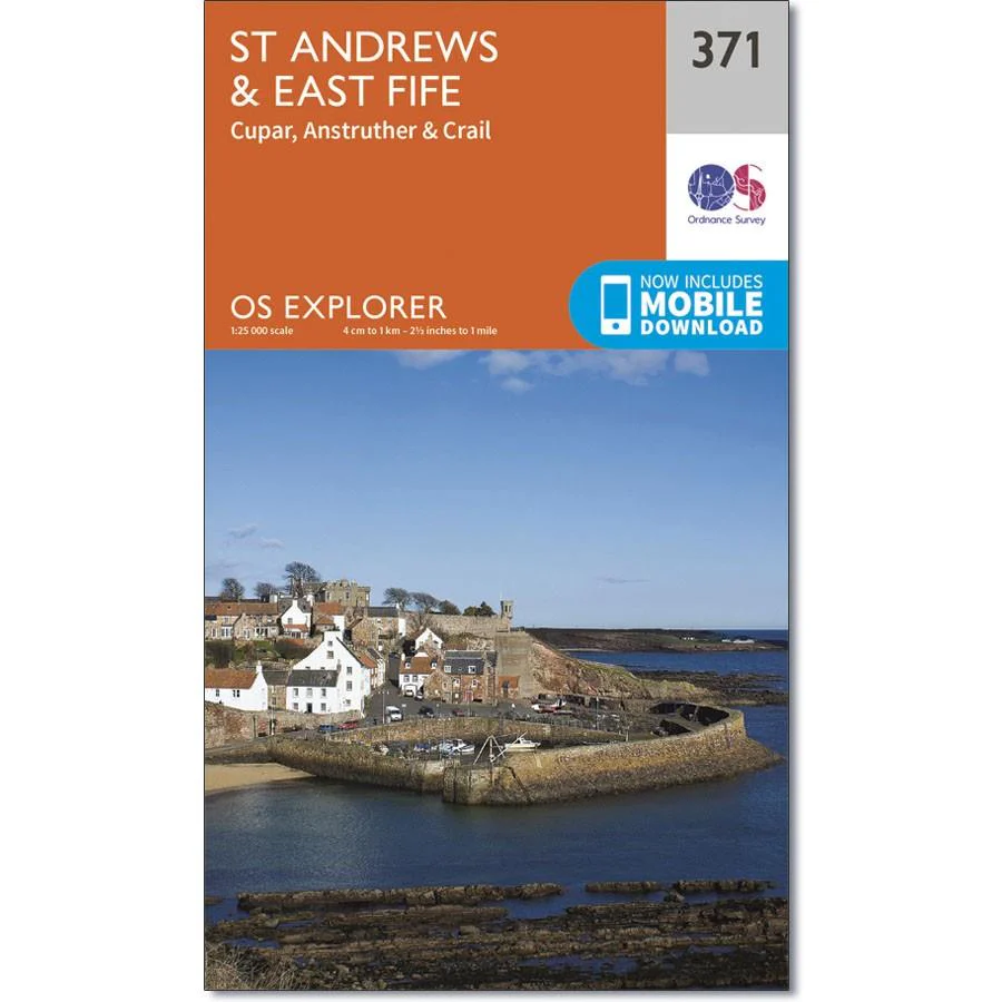 Ordnance Survey Explorer Map 371 St Andrews & East Fife