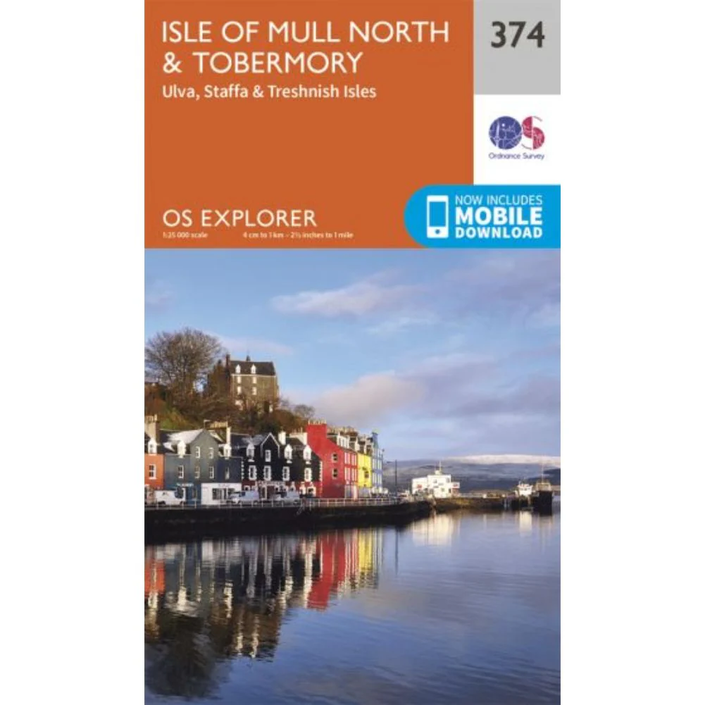 Ordnance Survey Explorer Map 374 - Isle of Mull North & Tobermory