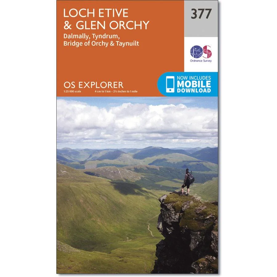 Ordnance Survey Explorer Map 377 Loch Etive & Glen Orchy
