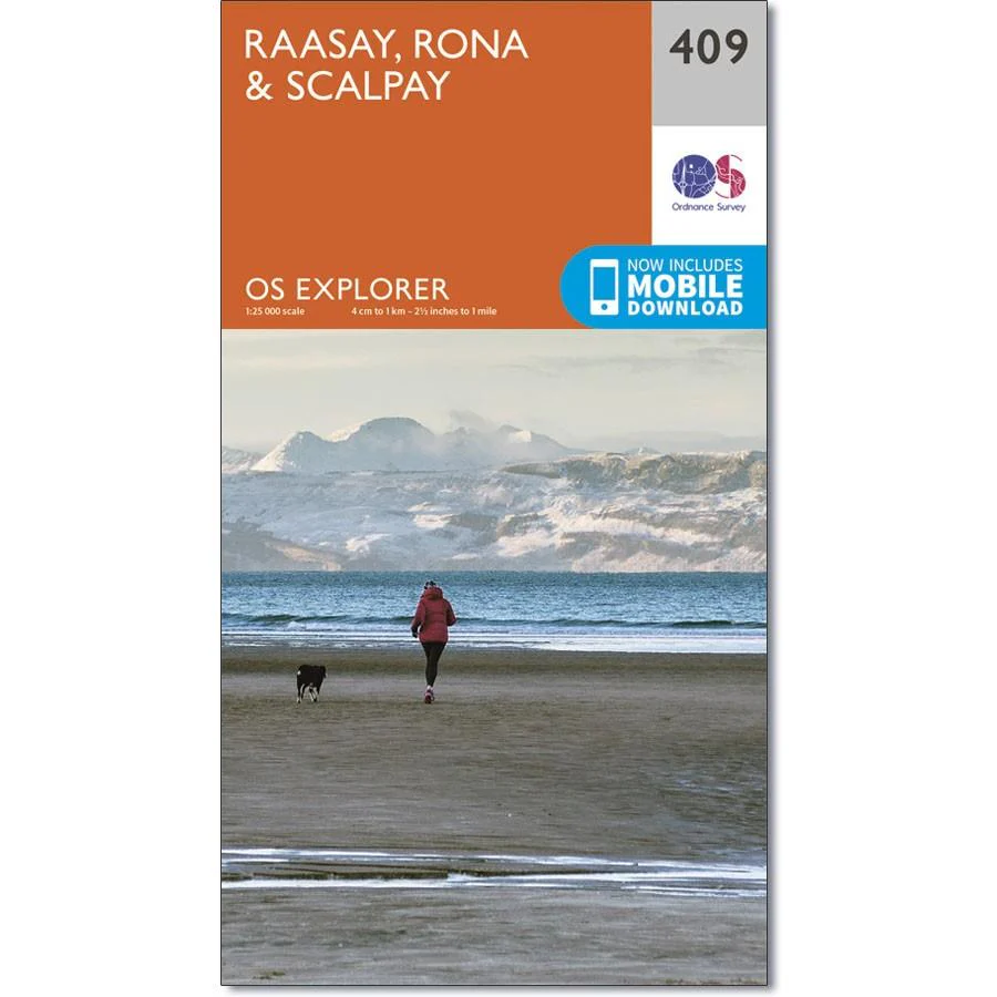 Ordnance Survey Explorer Map 409 Raasay, Rona & Scalpay