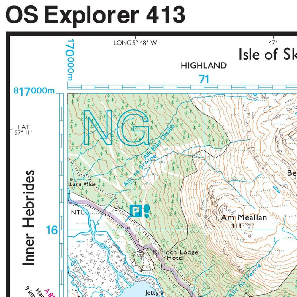 Ordnance Survey Explorer Map 413 Knoydart, Loch Hourn & Loch Duich - Image 6