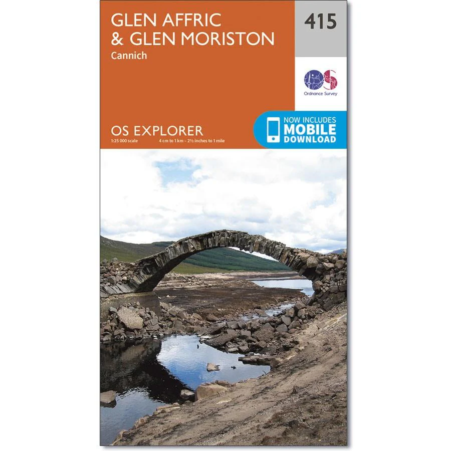 Ordnance Survey Explorer Map 415 Glen Affric & Glen Moriston