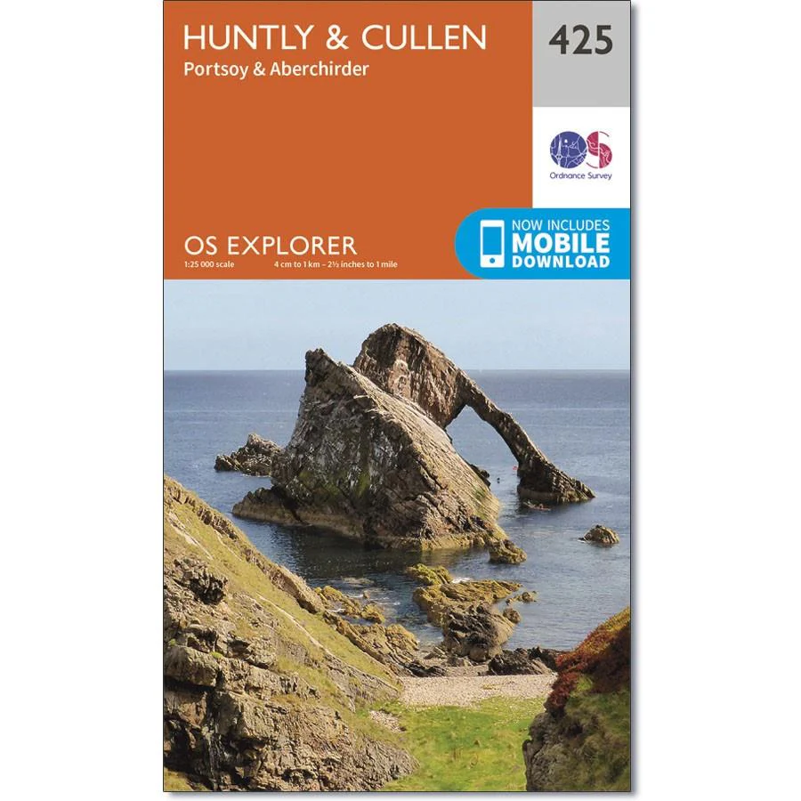Ordnance Survey Explorer Map 425 Huntly & Cullen