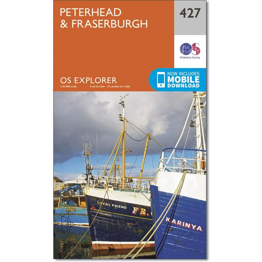 Ordnance Survey Explorer Map 427 Peterhead & Fraserburgh
