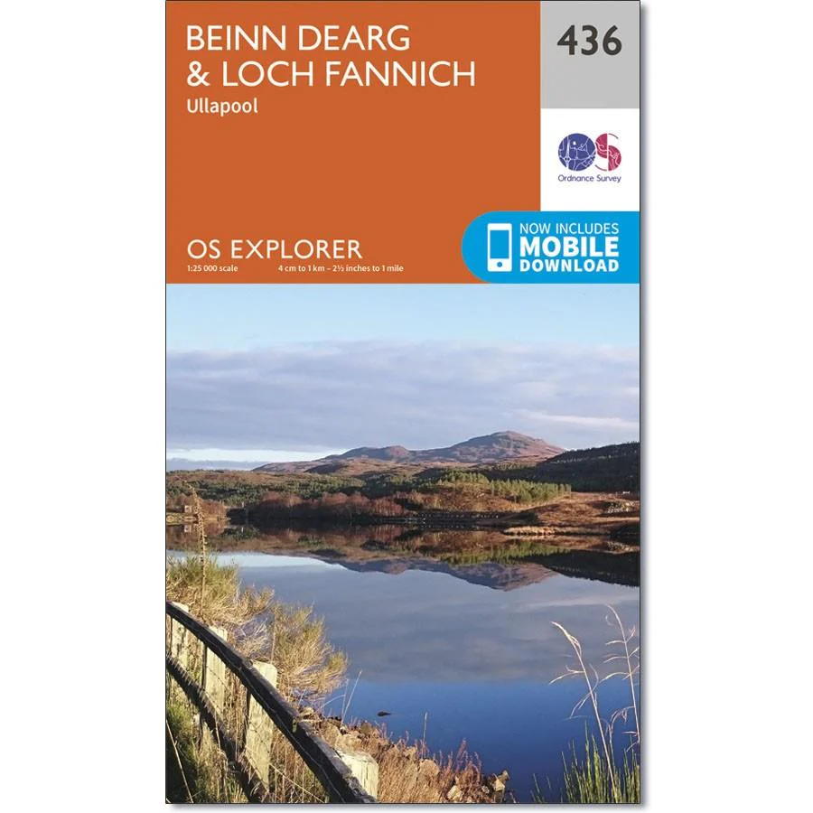 Ordnance Survey Explorer Map 436 Beinn Dearg & Loch Fannich