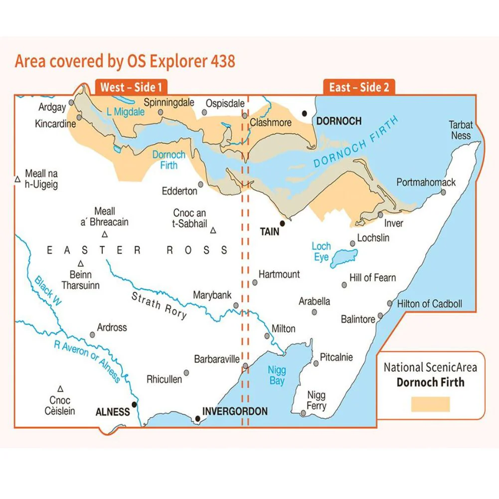 Ordnance Survey Explorer Map 438 Dornoch & Tain - Image 4
