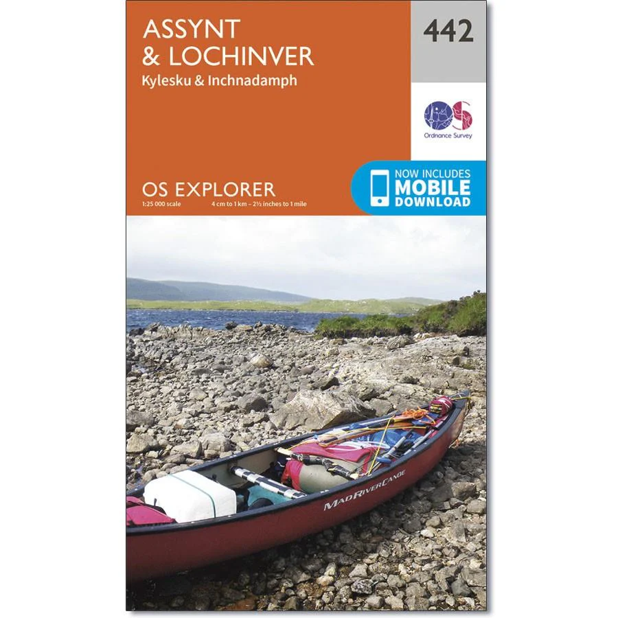 Ordnance Survey Explorer Map 442 Assynt & Lochinver
