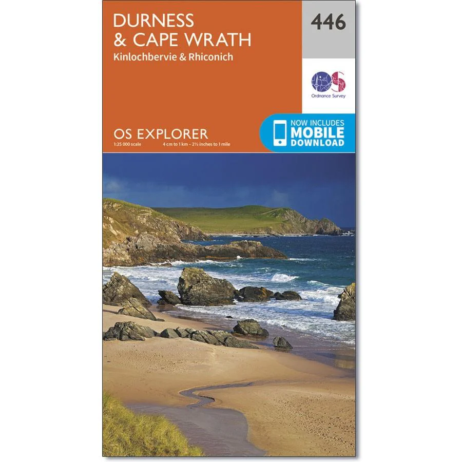 Ordnance Survey Explorer Map 446 Durness & Cape Wrath