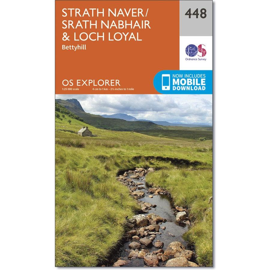 Ordnance Survey Explorer Map 448 Strath Naver & Loch Loyal