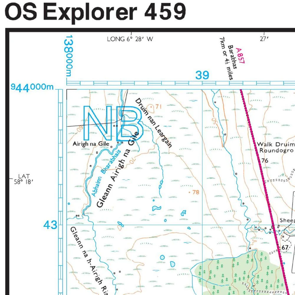 Ordnance Survey Explorer Map 459 Central Lewis & Stornoway - Image 5
