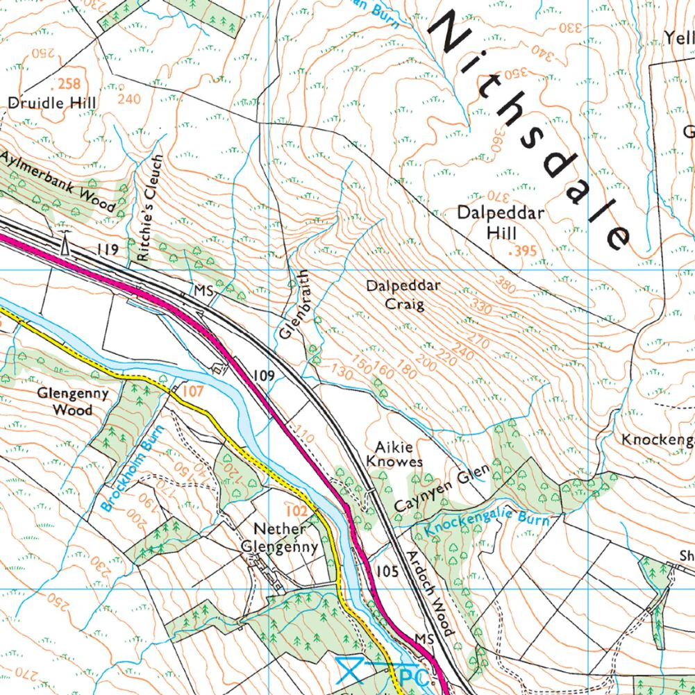 Ordnance Survey Explorer Map 329 Lowther Hills, Sanquhar & Leadhills - Image 5