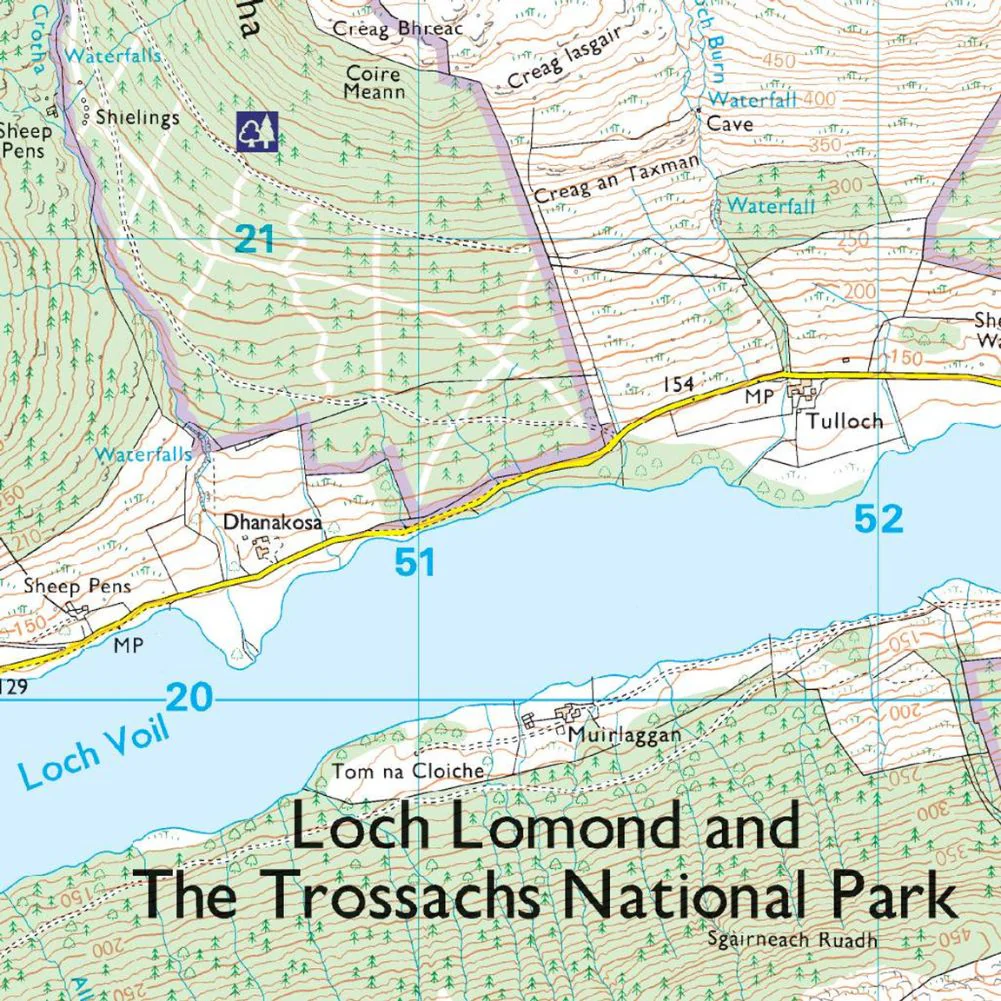 Ordnance Survey Explorer Map OL 46 The Trossachs - Image 5