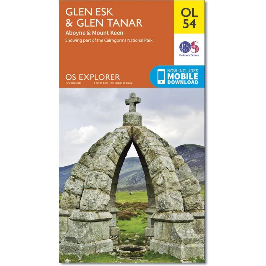 Ordnance Survey Explorer OL 54 Map Glen Esk &amp; Glen Tanar - Image 2