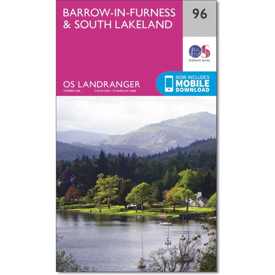 Ordnance Survey Landranger 96 - Barrow-in-Furness & South Lakeland