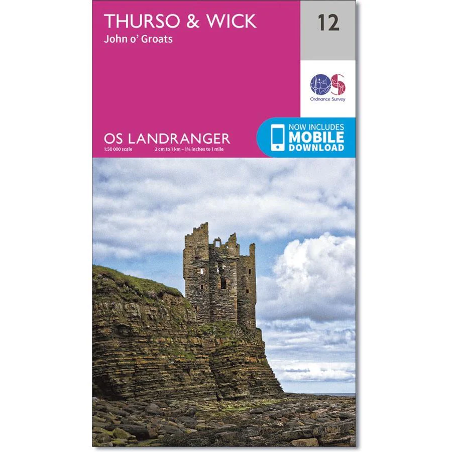 Ordnance Survey Landranger Map 12 Thurso & Wick