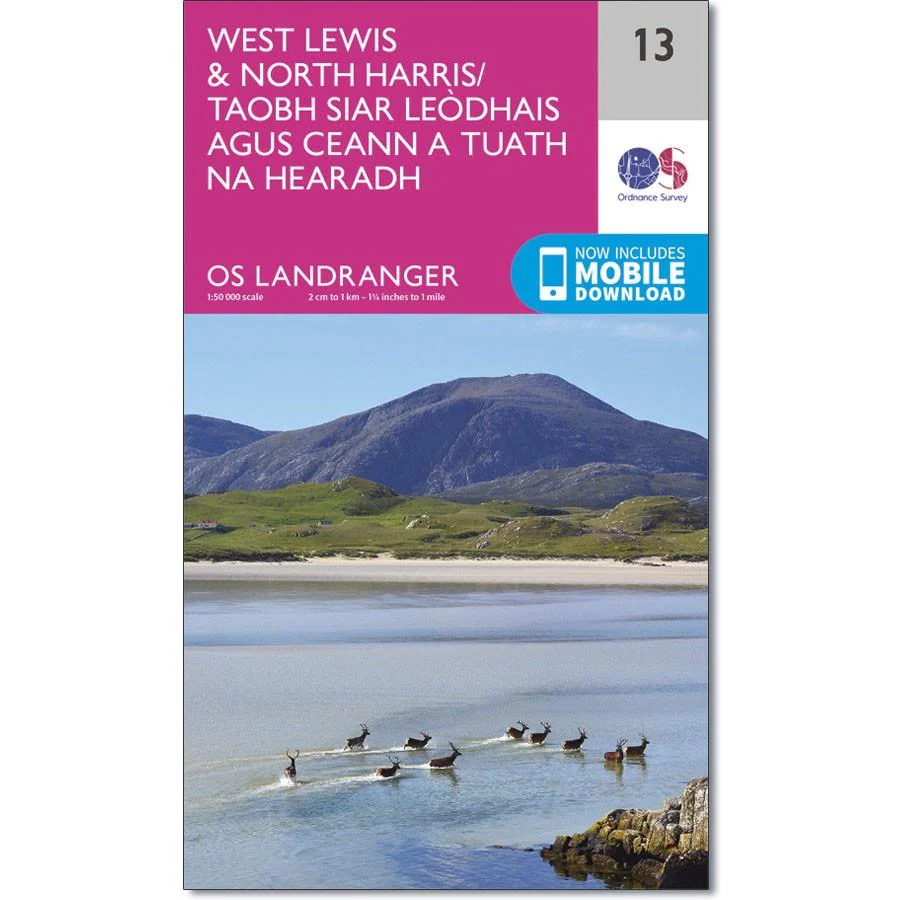Ordnance Survey Landranger Map 13 West Lewis & North Harris