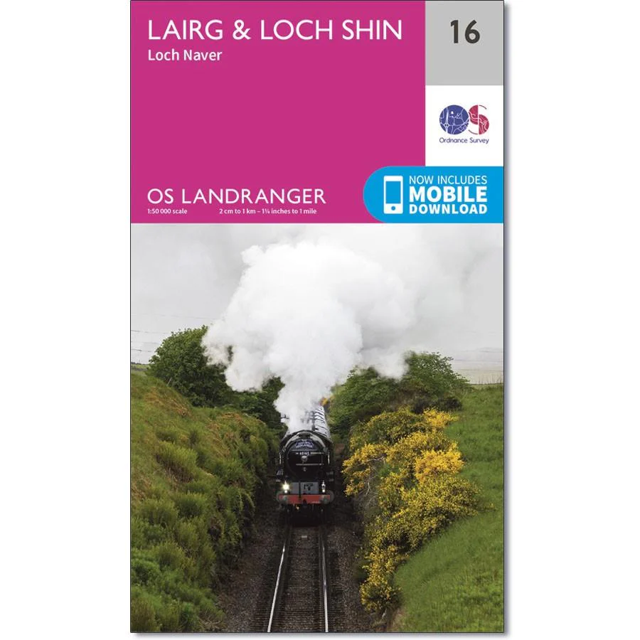 Ordnance Survey Landranger Map 16 Lairg & Loch Shin