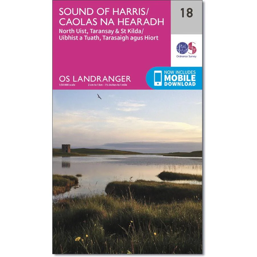 Ordnance Survey Landranger Map 18 Sound of Harris