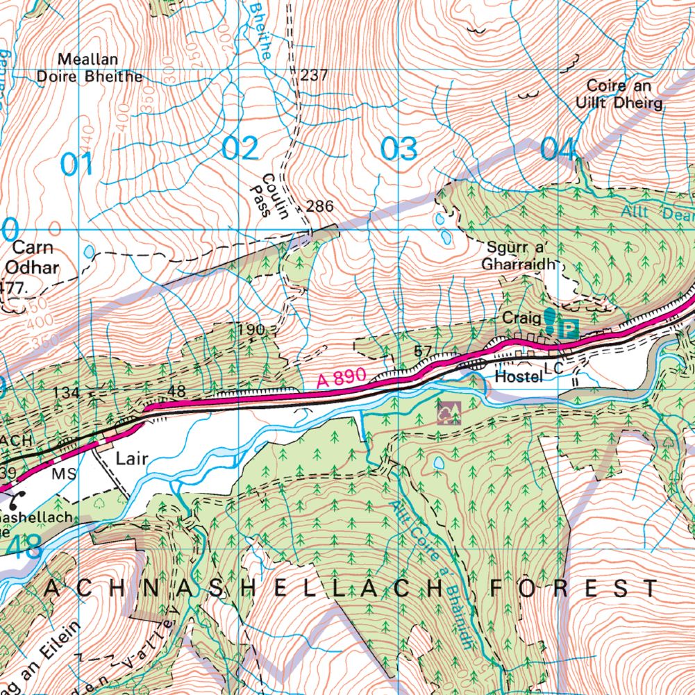 Ordnance Survey Landranger Map 25 Glen Carron & Glen Affric - Image 5