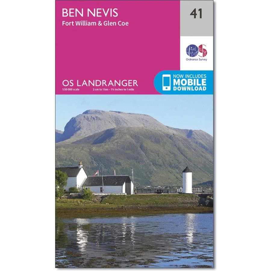 Ordnance Survey Landranger Map 41 Ben Nevis