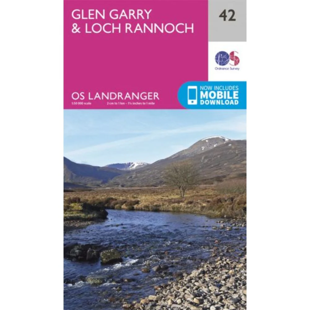 Ordnance Survey Landranger Map 42 Glen Garry & Loch Rannoch