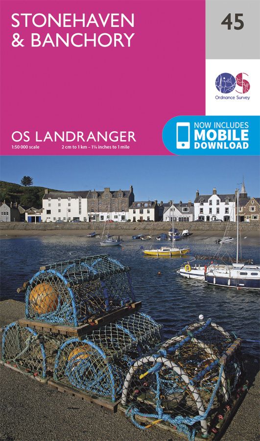 Ordnance Survey Landranger Map 45 Stonehaven & Banchory