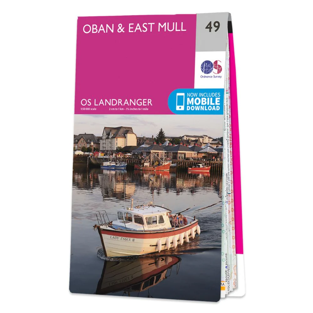 Ordnance Survey Landranger Map 49 - Oban & East Mull - Image 2