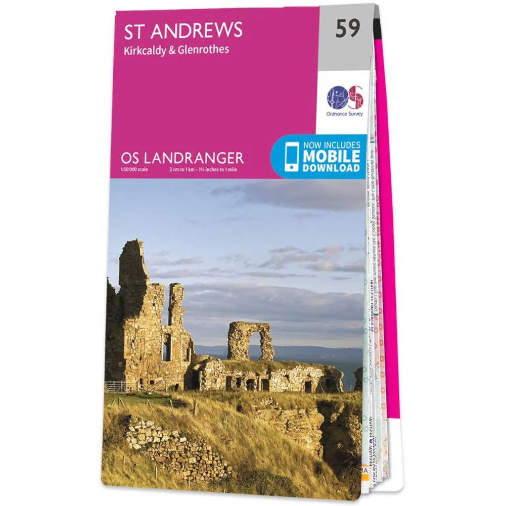 Ordnance Survey Landranger Map 59 St Andrews, Kirkcaldy & Glenrothes - Image 2
