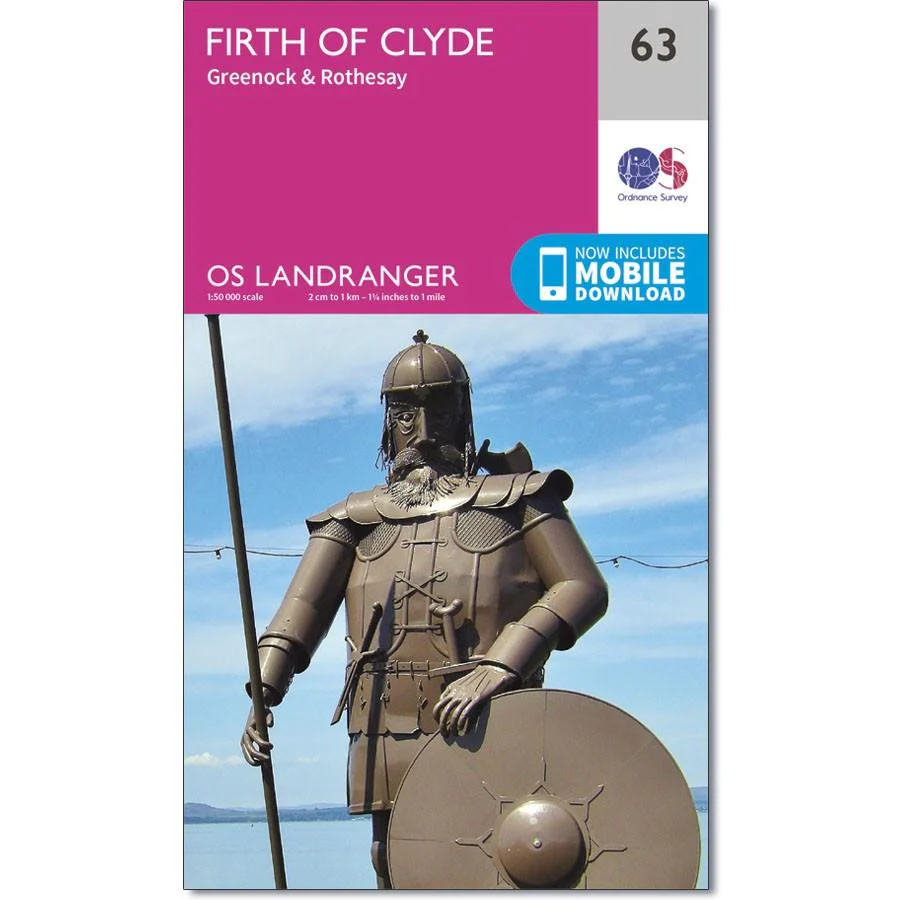 Ordnance Survey Landranger Map 63 Firth of Clyde