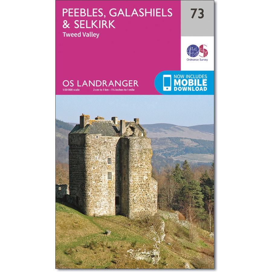 Ordnance Survey Landranger Map 73 Peebles, Galashiels & Selkirk