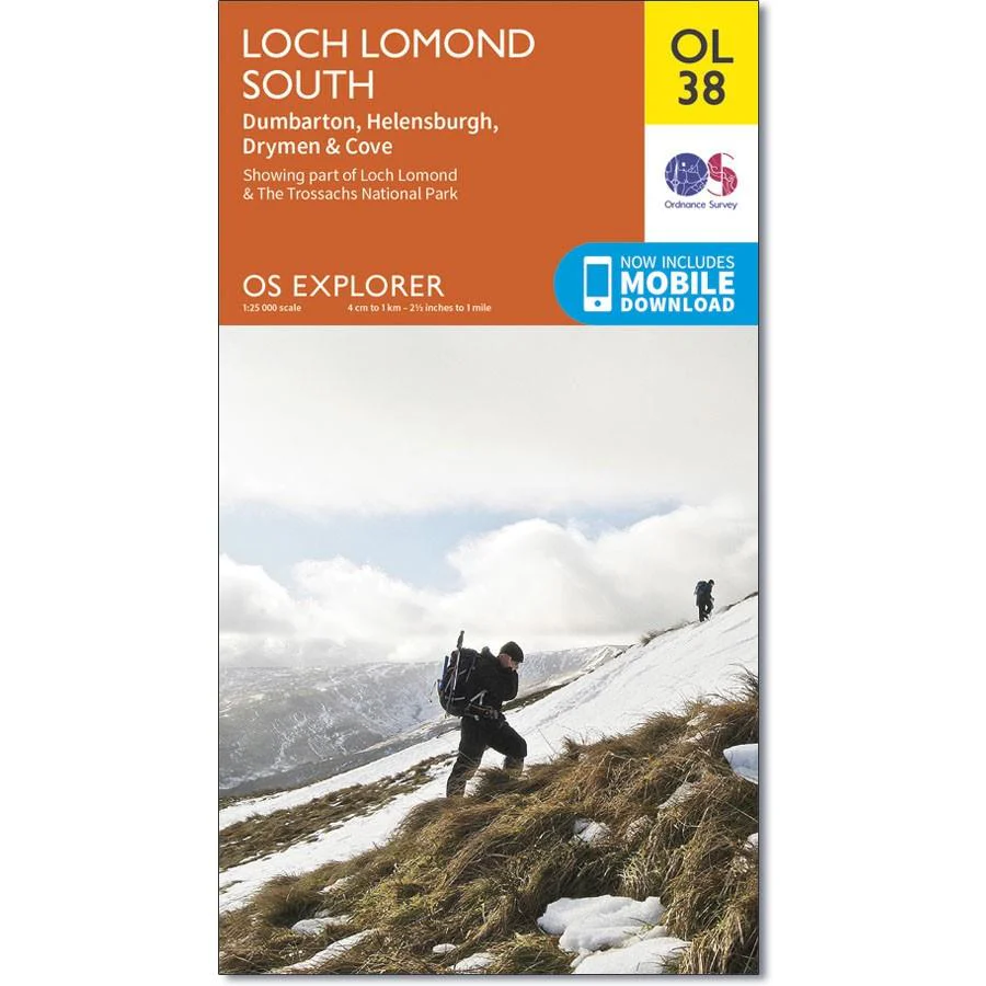 Ordnance Survey Explorer OL Map 38 Loch Lomond South