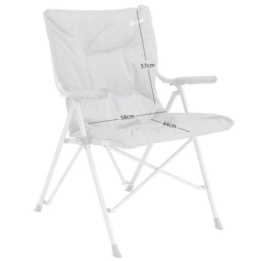 Outwell Alder Lake Folding Camping Chair (Black/Grey) - Image 5