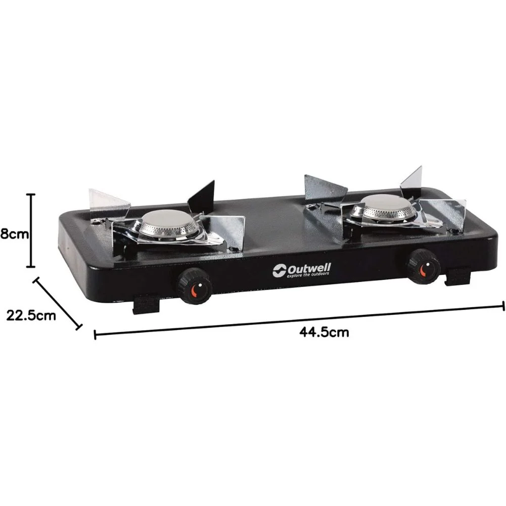 Outwell Appetizer 2 Burner Camping Gas Stove - Image 3