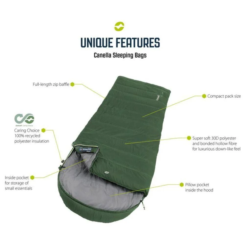 Outwell Canella Supreme Sleeping Bag - Image 2