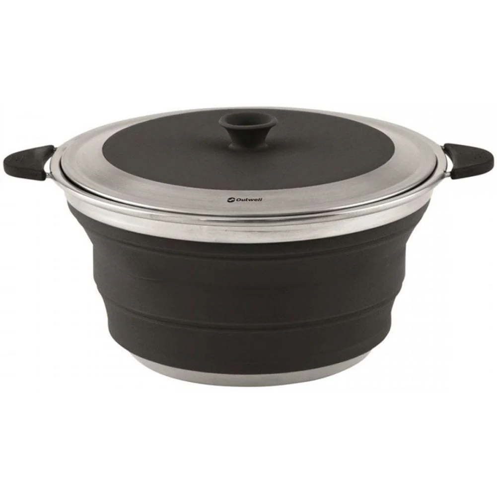 Outwell Collaps Pot with Lid 2.5L (Midnight Black)