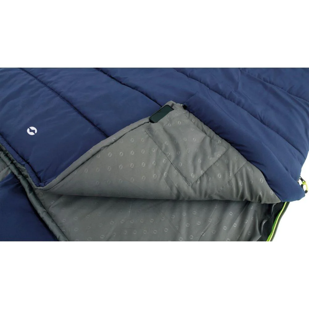 Outwell Contour Lux Double Reversible Sleeping Bag (Imperial Blue) - Image 4