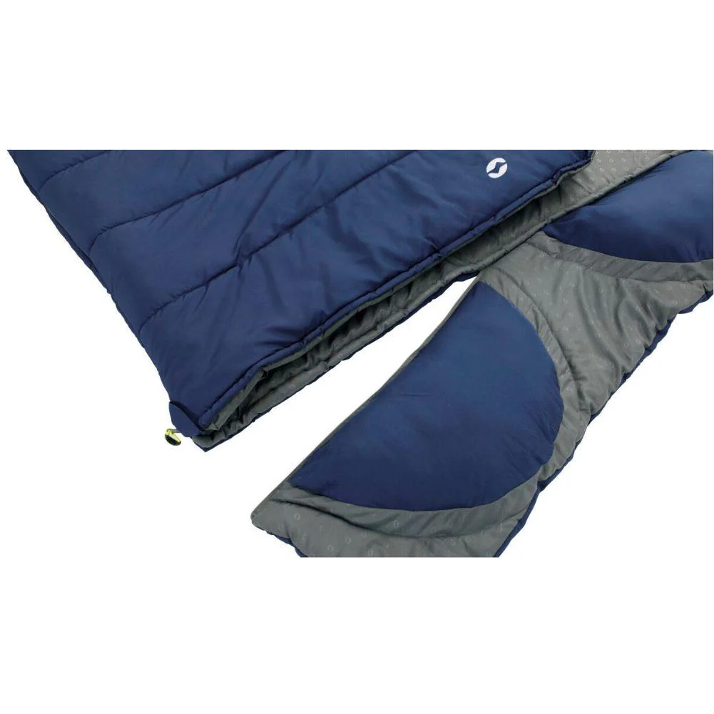 Outwell Contour Lux Double Reversible Sleeping Bag (Imperial Blue) - Image 8