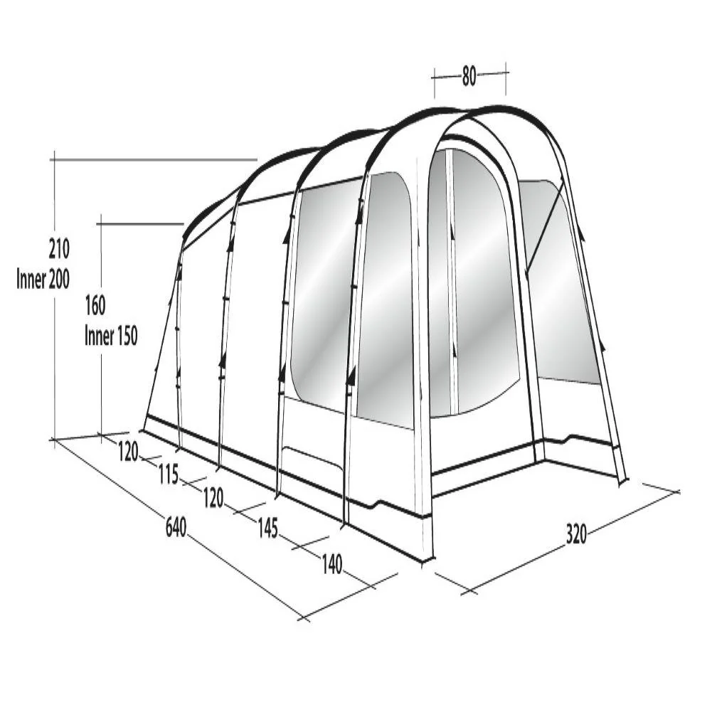 Outwell Greenwood 5 Tent - 5 Man Tent (2022) - Image 4