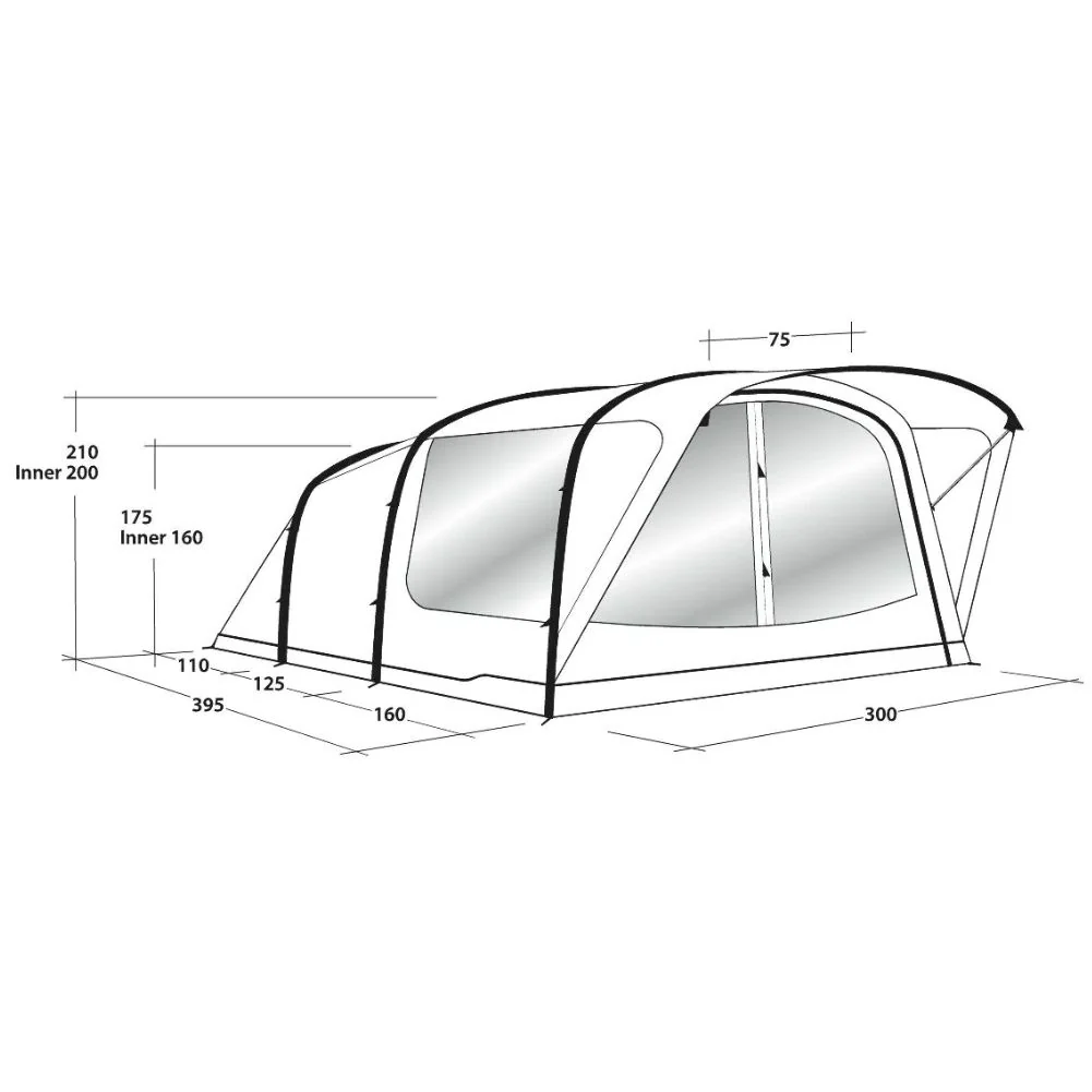 Outwell Lindale 5PA Air Tent (2022) - Image 10