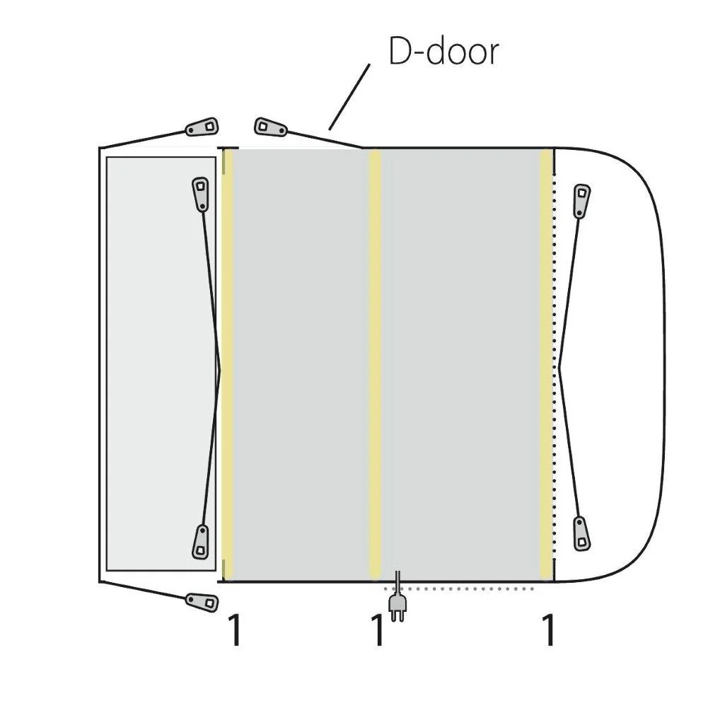 Outwell Newburg 240 Air Drive Away Inflatable Awning - Image 7