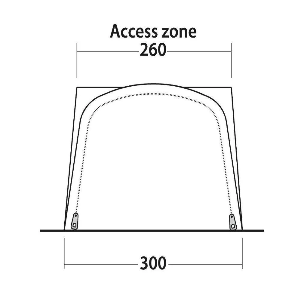 Outwell Newburg 240 Air Drive Away Inflatable Awning - Image 9