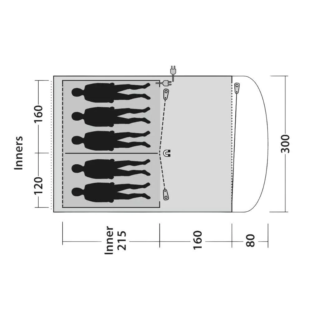 Outwell Oakwood 5 Tent - 5 Man Tent (2022) - Image 11