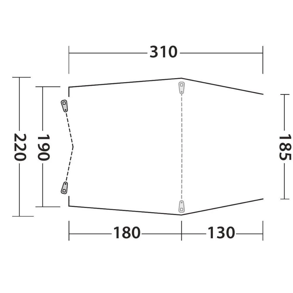 Outwell Sandcrest L Vehicle Awning - Image 11