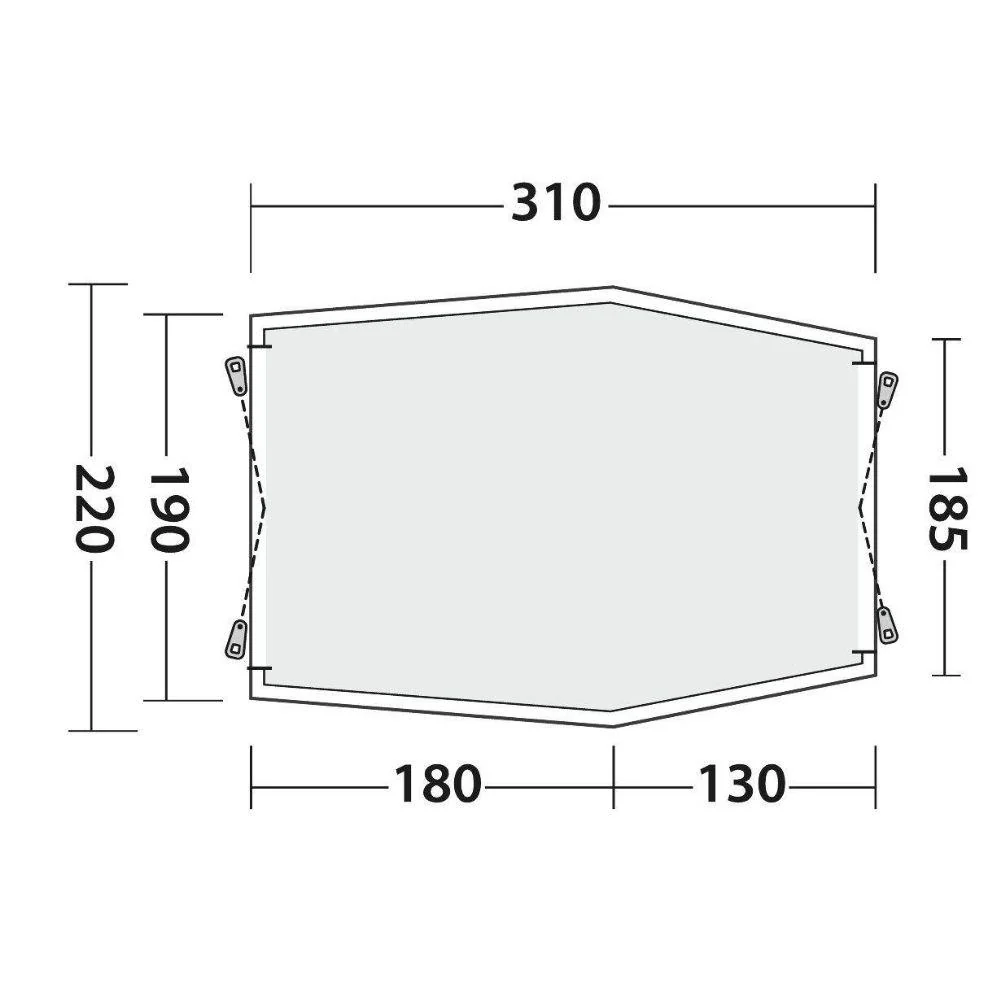 Outwell Sandcrest L Vehicle Tailgate Awning - Image 4