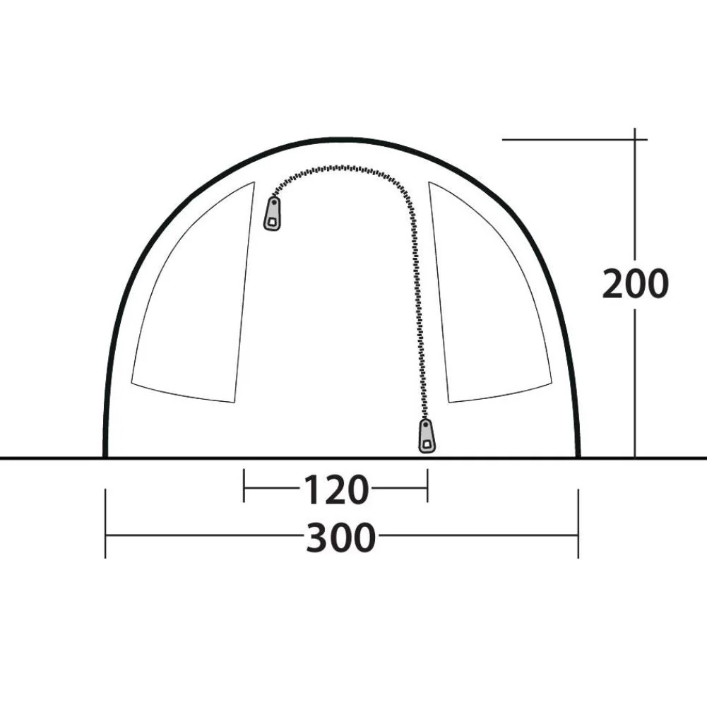 Outwell Sky 4 Tent - 4 Man Tunnel Tent - Image 15