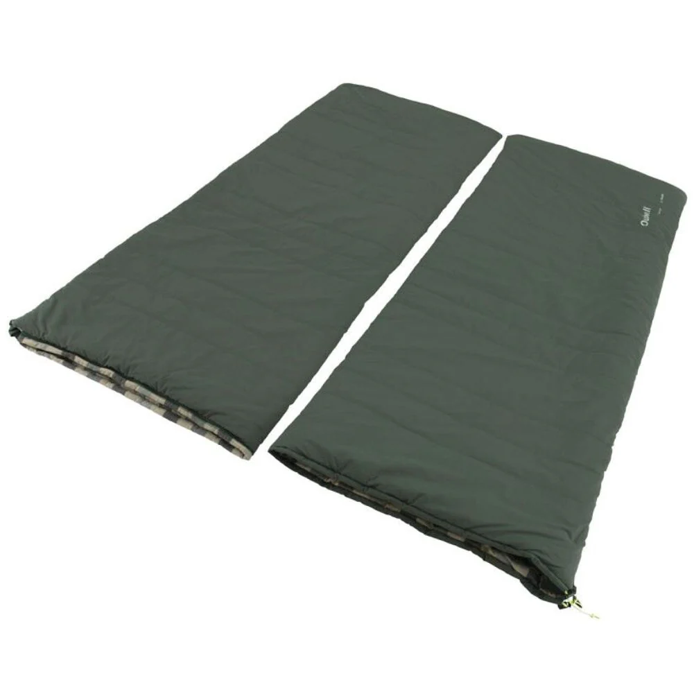 Outwell Camper Lux Double Sleeping Bag (Forest Green) - Image 2