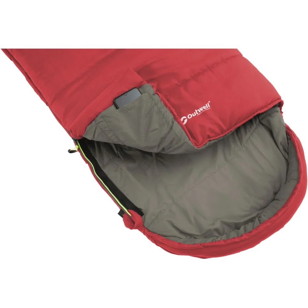Outwell Campion Junior Sleeping Bag (Red) - Image 4