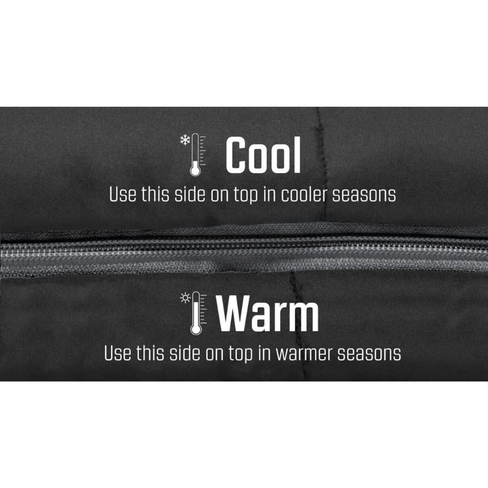Outwell Contour Sleeping Bag - Left Zip (Midnight Black) - Image 6